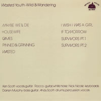 Wasted Youth - Wild and wandering back cover