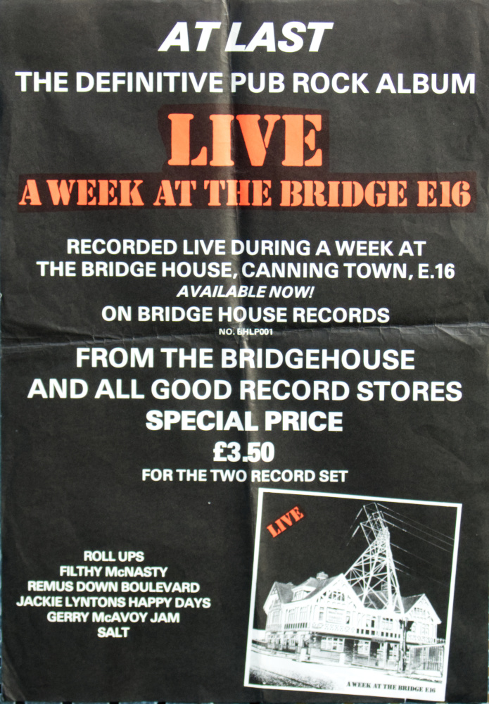 Bridge House Records poster for the Live album