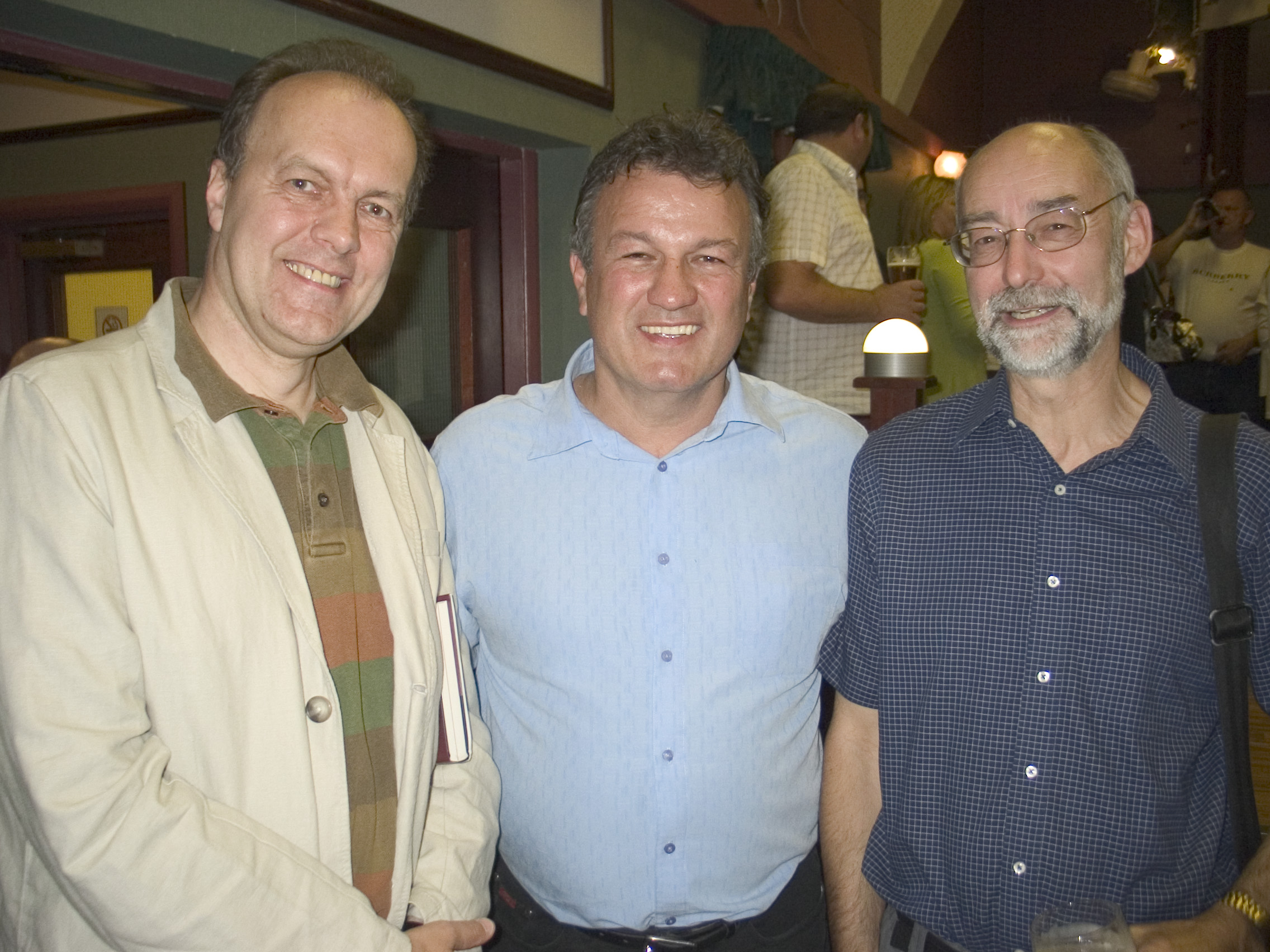 Maciej Hrybowitz, Glen Murphy and Milton Reame-James at the Bridge House Reunion 2007