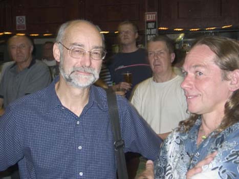Milton Reame-James and Roy Wood/Weard at the Bridge House Reunion 2007
